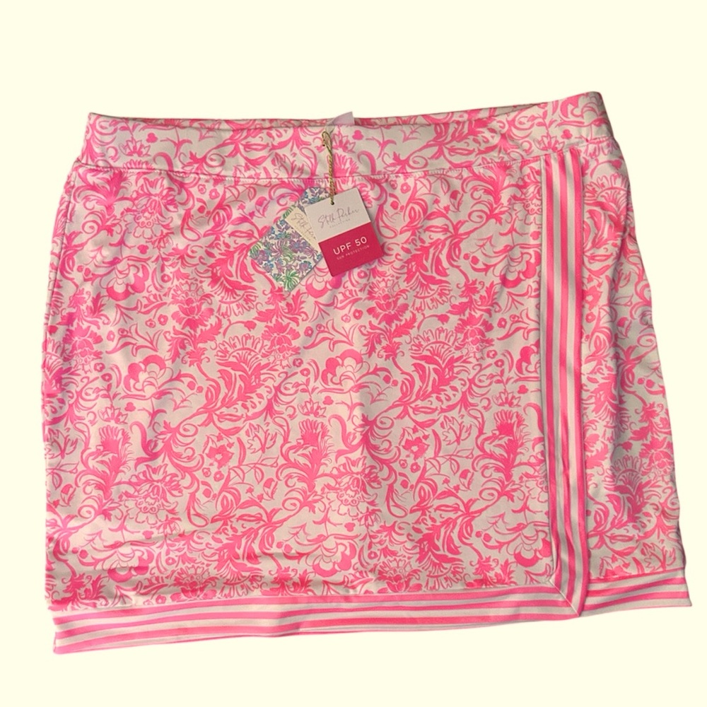 Stella Parker Pink Floral Skort with UPF 50 Sun Protection
